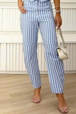 Striped V-Neck Sleeveless Suit: Y2K Fashion Coquette Aesthetic Grunge Style Cargo Skirt Pastel Goth