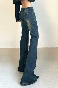 Studded Flared Jeans: Y2K Fashion with a Coquette Aesthetic