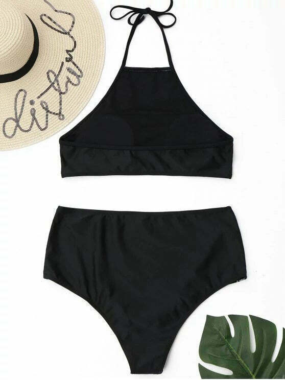 Stunning High Neck Floral Bikini Set with High Waist - Y2K Fashion Swimwear for Women Stunning High Neck Floral Bikini Set with High Waist - Y2K Fashion Swimwear for Women