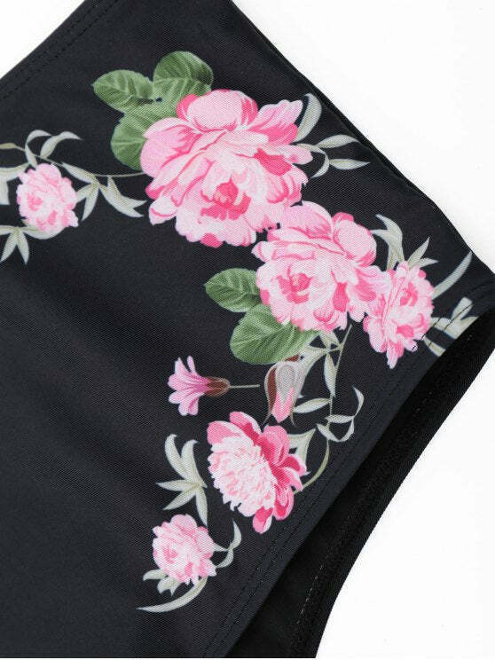 Stunning High Neck Floral Bikini Set with High Waist - Y2K Fashion Swimwear for Women Stunning High Neck Floral Bikini Set with High Waist - Y2K Fashion Swimwear for Women