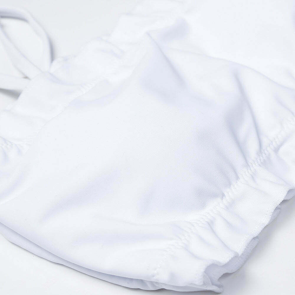 Sunflower Off-Shoulder Bikini Set: Y2K Fashion with Coquette & Grunge Aesthetics Sunflower Off-Shoulder Bikini Set: Y2K Fashion with Coquette & Grunge Aesthetics