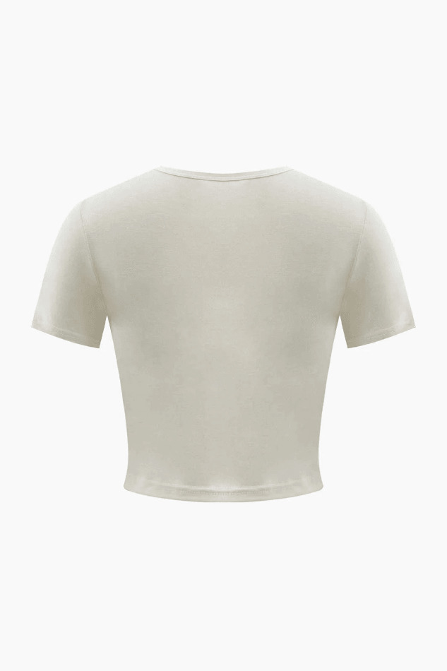 Sunshine On My Mind Baby Tee - Y2K Fashion Coquette Aesthetic Cute Tops Grunge Style Pastel Goth