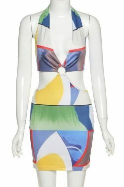 Tangerine Cut Out Mini Dress: Y2K Fashion Statement with Coquette Aesthetic & Grunge Style