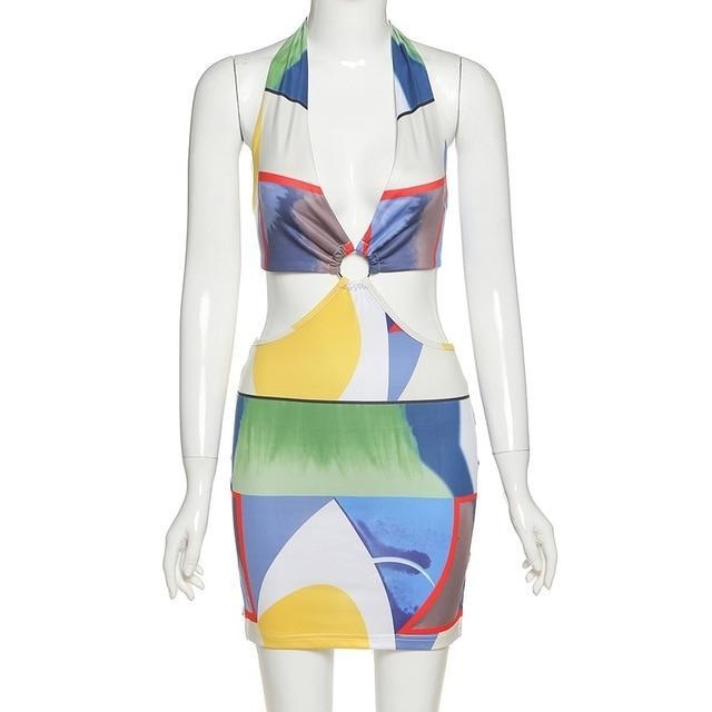 Tangerine Cut Out Mini Dress: Y2K Fashion Statement with Coquette Aesthetic & Grunge Style Tangerine Cut Out Mini Dress: Y2K Fashion Statement with Coquette Aesthetic & Grunge Style