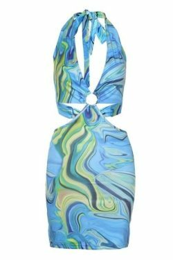 Tangerine Cut Out Mini Dress: Y2K Fashion Statement with Coquette Aesthetic & Grunge Style