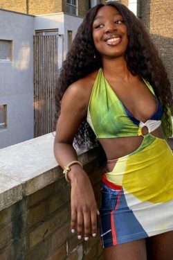 Tangerine Cut Out Mini Dress: Y2K Fashion Statement with Coquette Aesthetic & Grunge Style