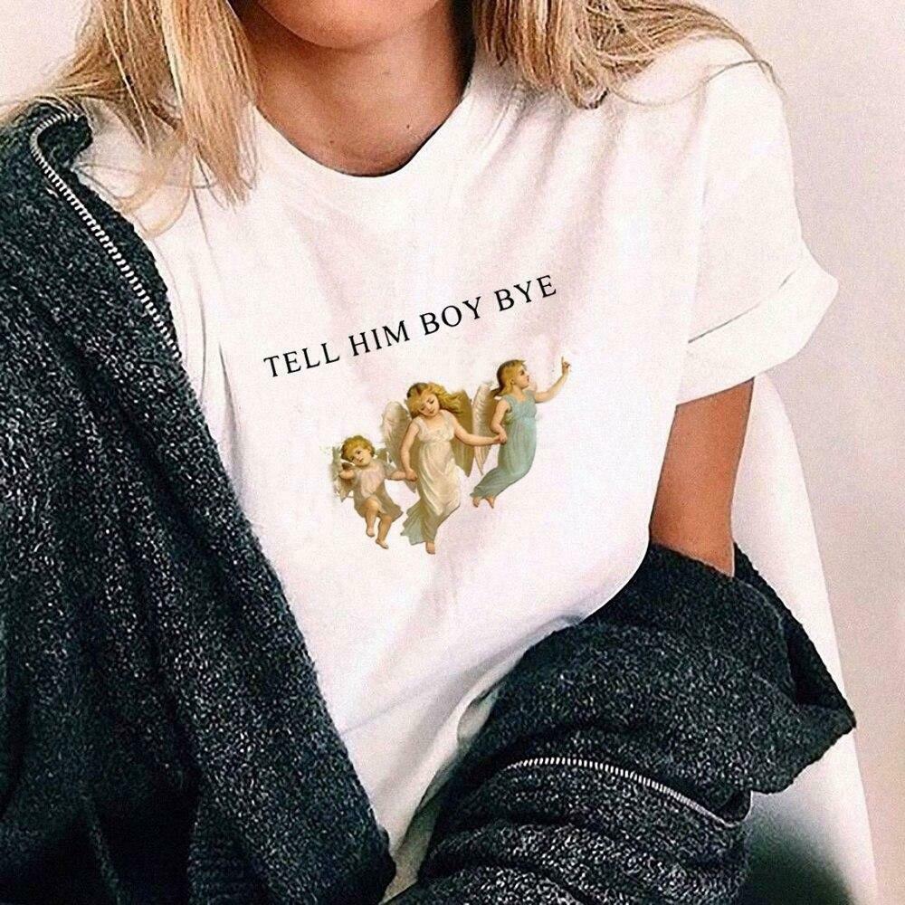 Tell Him Boy Bye T-Shirt - Y2K Fashion Statement with Coquette Aesthetic and Grunge Style Tell Him Boy Bye T-Shirt - Y2K Fashion Statement with Coquette Aesthetic and Grunge Style