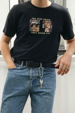 The Eyes Chico They Never Lie Y2K Fashion T-Shirt - Coquette Aesthetic Grunge Style