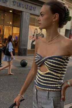 Tropical Tango Tube Top: Y2K Fashion with Coquette Aesthetic, Grunge Style, and Pastel Goth Vibes