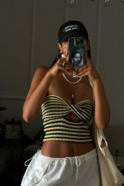 Tropical Tango Tube Top: Y2K Fashion with Coquette Aesthetic, Grunge Style, and Pastel Goth Vibes