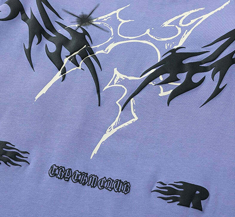 TRYTHM Tribal Y2K Graphic Tee for Women - Coquette Aesthetic Grunge Style with Pastel Goth Vibes TRYTHM Tribal Y2K Graphic Tee for Women - Coquette Aesthetic Grunge Style with Pastel Goth Vibes