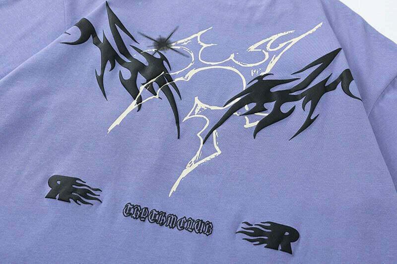 TRYTHM Tribal Y2K Graphic Tee for Women - Coquette Aesthetic Grunge Style with Pastel Goth Vibes TRYTHM Tribal Y2K Graphic Tee for Women - Coquette Aesthetic Grunge Style with Pastel Goth Vibes