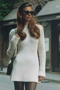 Urban Muse Ribbed Chic Ensemble - Y2K Fashion Statement with Coquette & Grunge Aesthetic