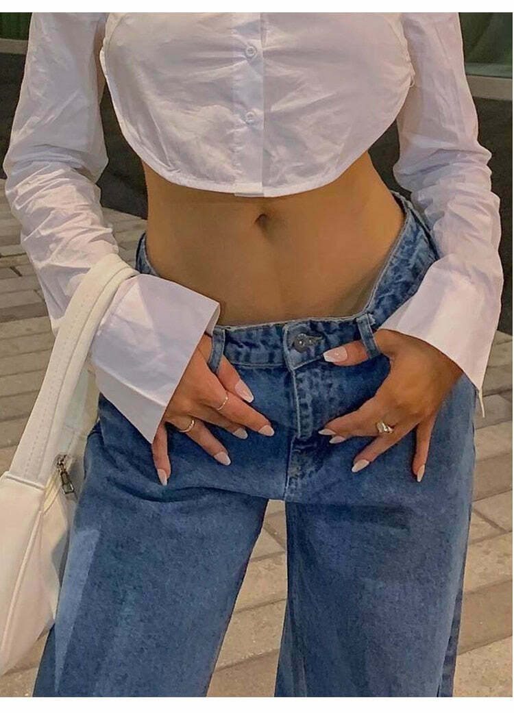 Valentina Verve Mom Jeans - Y2K Fashion Staple for Women with a Coquette Aesthetic and Grunge Style Valentina Verve Mom Jeans - Y2K Fashion Staple for Women with a Coquette Aesthetic and Grunge Style