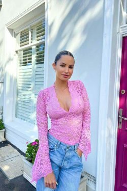 Valerian V-Neck Lace Top - Y2K Fashion Coquette Aesthetic Grunge Style Cute Tops Pastel Goth