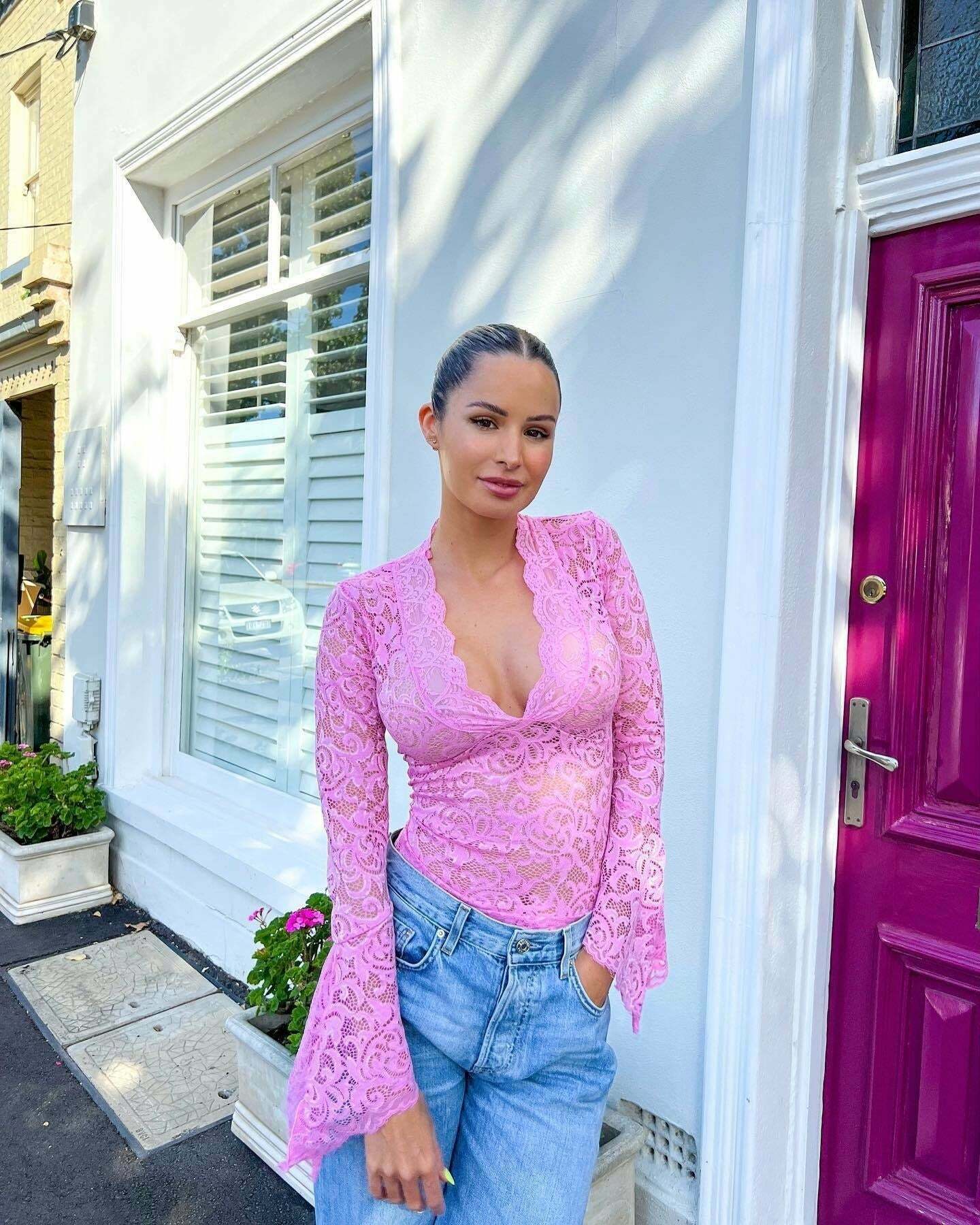 Valerian V-Neck Lace Top - Y2K Fashion Coquette Aesthetic Grunge Style Cute Tops Pastel Goth