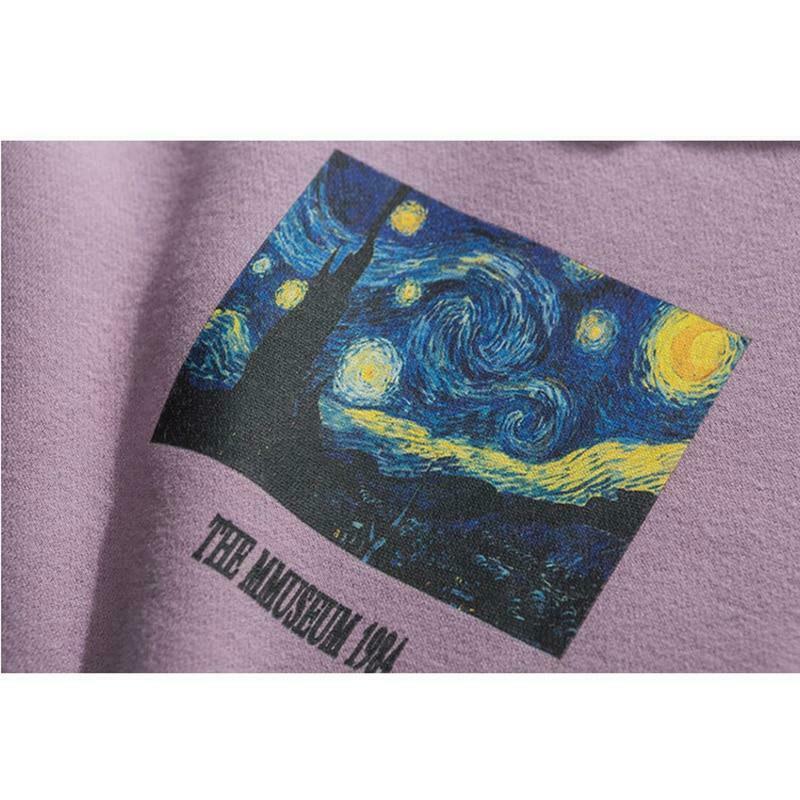 Van Gogh Starry Night Hoodie - Y2K Aesthetic Artwork on Cozy Women's Fashion Van Gogh Starry Night Hoodie - Y2K Aesthetic Artwork on Cozy Women's Fashion