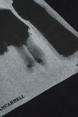 VANCARHELL Gothic Shadow T-Shirt - Y2K Aesthetic Grunge Style Coquette Fashion for Women