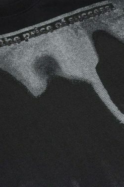 VANCARHELL Gothic Shadow T-Shirt - Y2K Aesthetic Grunge Style Coquette Fashion for Women