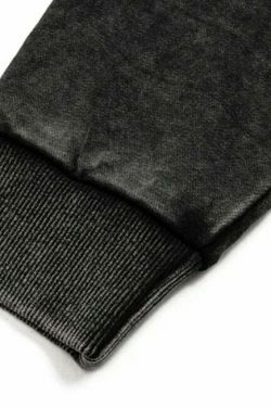 VANCARHELL Skeleton Ribcage Acid Wash Hoodie - Y2K Grunge Aesthetic Cute Tops Goth Style