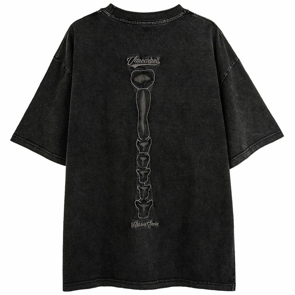 VANCARHELL Skeleton Ribcage T-Shirt - Y2K Aesthetic Grunge Coquette Fashion VANCARHELL Skeleton Ribcage T-Shirt - Y2K Aesthetic Grunge Coquette Fashion