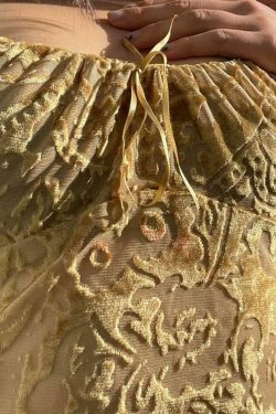 Velvet Floral Jacquard Bow Cami: Y2K Fashion Top with Coquette Aesthetic