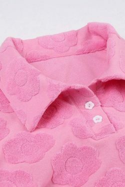 Velvet Floral Print Backless Lacing Crop Top - Y2K Aesthetic Long Sleeve Shirt for Women