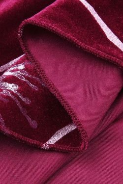 Velvet Print Asymmetric Slit Hem Cami Top - Y2K Aesthetic Fashion - Coquette Grunge Outfit