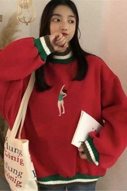 Velvet Women Sweater: Y2K Aesthetic Coquette Style with Grunge Vibes, Cute Tops & Cargo Skirt