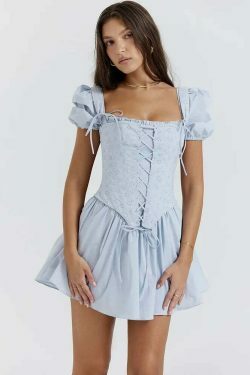 Versatile Vogue Corset Dress: Y2K Fashion with Coquette Aesthetic