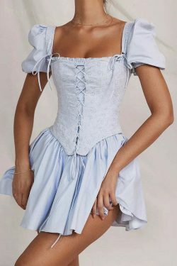 Versatile Vogue Corset Dress: Y2K Fashion with Coquette Aesthetic