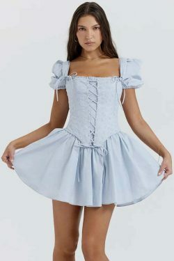 Versatile Vogue Corset Dress: Y2K Fashion with Coquette Aesthetic