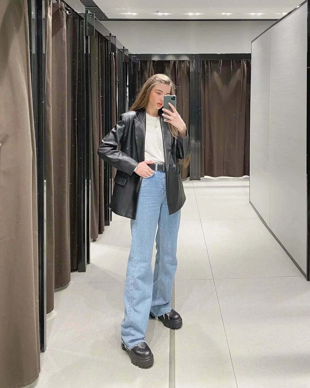 Vintage-Inspired 'Take Me As I Am' Straight Leg Baggy Jeans for Women - Y2K Fashion Statement