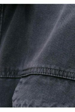 Vintage-Inspired Cargo Overshirt - Y2K Fashion with Coquette Aesthetic