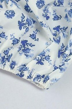 Vintage-inspired Evelyn Floral Dress for a Coquette Aesthetic Look with a Touch of Y2K Fashion