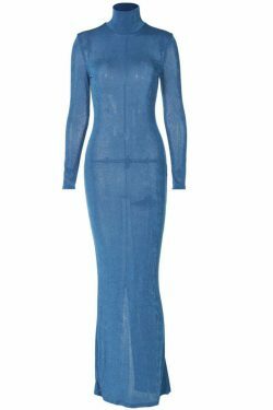 Vintage-inspired High-neck Long-sleeved Slim Dress - Y2K Coquette & Grunge A