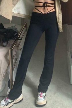 Vintage-Inspired High Waist Cargo Skirt with Tie-Up Detail