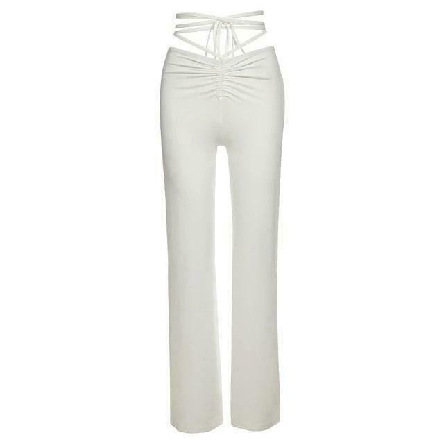 Vintage-Inspired High Waist Cargo Skirt with Tie-Up Detail