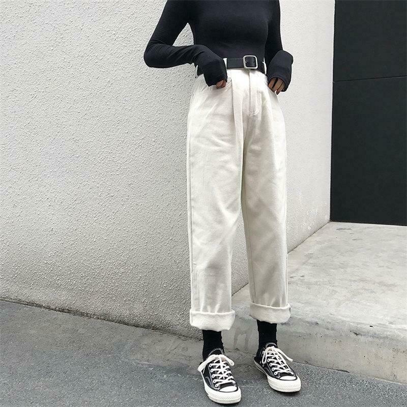 Vintage-Inspired High Waist Cropped Pants for Y2K Fashion Enthusiasts