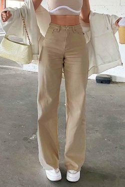 Vintage-Inspired High Waisted Flare Jeans for Women - Y2K Fashion with a Coquette Aesthetic