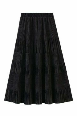 Vintage-Inspired Indie Ruffle Maxi Skirt - Y2K Fashion with Coquette Aesthetic & Grunge Style