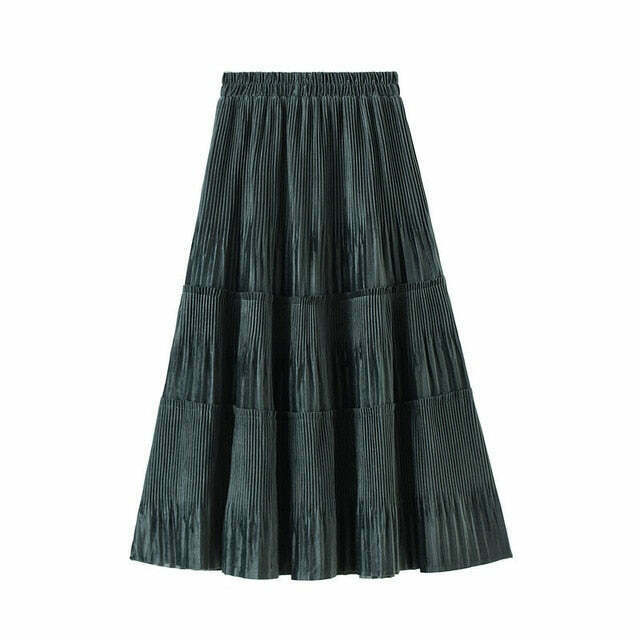 Vintage-Inspired Indie Ruffle Maxi Skirt - Y2K Fashion with Coquette Aesthetic & Grunge Style Vintage-Inspired Indie Ruffle Maxi Skirt - Y2K Fashion with Coquette Aesthetic & Grunge Style