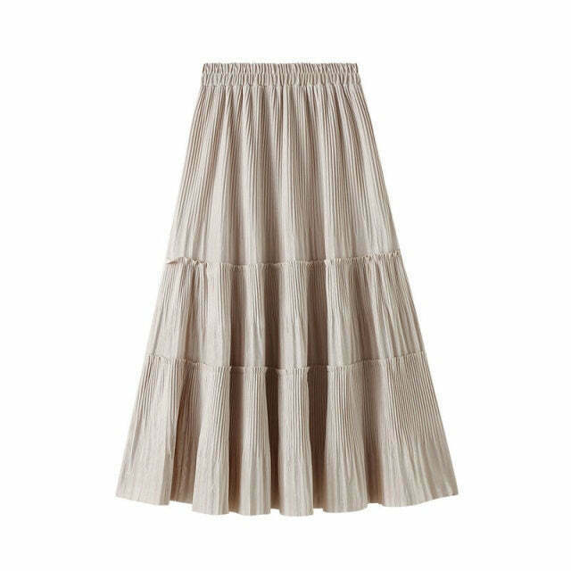 Vintage-Inspired Indie Ruffle Maxi Skirt - Y2K Fashion with Coquette Aesthetic & Grunge Style Vintage-Inspired Indie Ruffle Maxi Skirt - Y2K Fashion with Coquette Aesthetic & Grunge Style