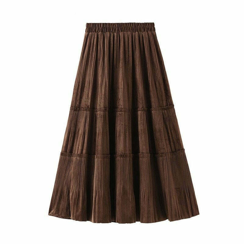 Vintage-Inspired Indie Ruffle Maxi Skirt - Y2K Fashion with Coquette Aesthetic & Grunge Style Vintage-Inspired Indie Ruffle Maxi Skirt - Y2K Fashion with Coquette Aesthetic & Grunge Style