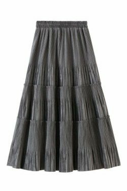 Vintage-Inspired Indie Ruffle Maxi Skirt - Y2K Fashion with Coquette Aesthetic & Grunge Style