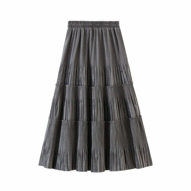 Vintage-Inspired Indie Ruffle Maxi Skirt - Y2K Fashion with Coquette Aesthetic & Grunge Style Vintage-Inspired Indie Ruffle Maxi Skirt - Y2K Fashion with Coquette Aesthetic & Grunge Style