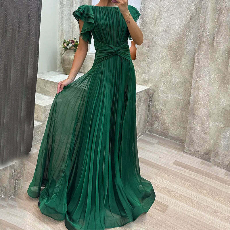 Vintage-inspired Loose Maxi Dress for Women - Y2K Aesthetic with Coquette Style and Grunge Vibes