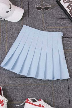 Vintage-Inspired Ruffled High-Waisted Skirt for Y2K Fashion Enthusiasts