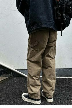 Vintage-Inspired Y2K Cargo Skirt in Coquette Aesthetic & Grunge Style - Pastel Goth Fashion