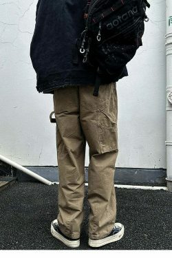 Vintage-Inspired Y2K Cargo Skirt in Coquette Aesthetic & Grunge Style - Pastel Goth Fashion